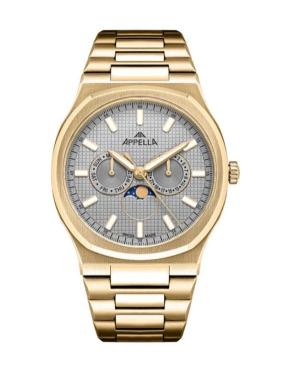Mężczyźni Classic Analog Szwajcar kwarcowy Zegarek APPELLA Kolor srebrny Wybierz 24mm L12006.1117QF