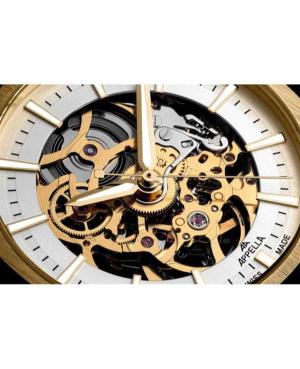 Men Classic Analog Luxury Swiss Watch Skeleton APPELLA Silver Dial 42mm L12006.1113AS image 5