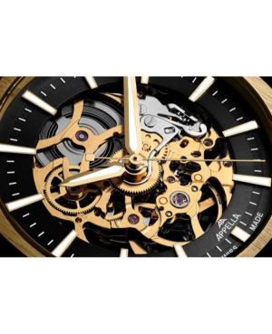 Men Classic Analog Luxury Swiss Watch Skeleton APPELLA Černá Dial 40mm L12006.1114AS image 5