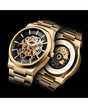 Men Classic Analog Luxury Swiss Watch Skeleton APPELLA Černá Dial 40mm L12006.1114AS image 8