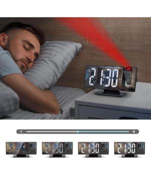 Electric LED mirror alarm clock RENEW FORCE 2068L Plastic Black image 3