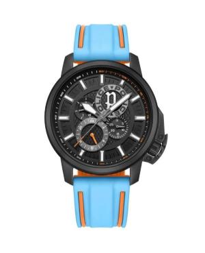 Men Fashion Quartz Analog Watch POLICE PEWJQ0005104 Schwarz Dial 44mm