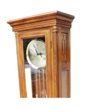 ADLER 10064O OAK Grandfather Clock Mechanicaical Wood Oak image 1