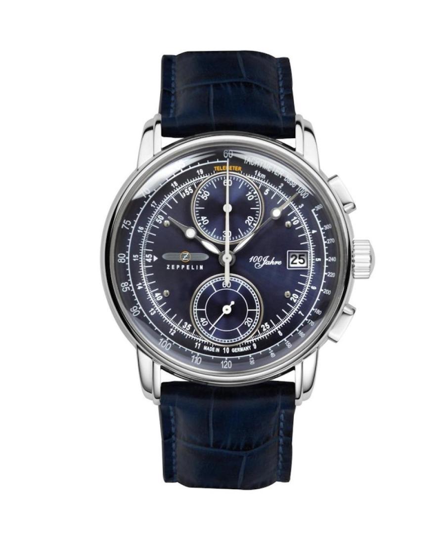 Mężczyźni kwarcowy analogowe Zegarek Chronograf ZEPPELIN 8670-3 Niebieska Wybierz 42mm