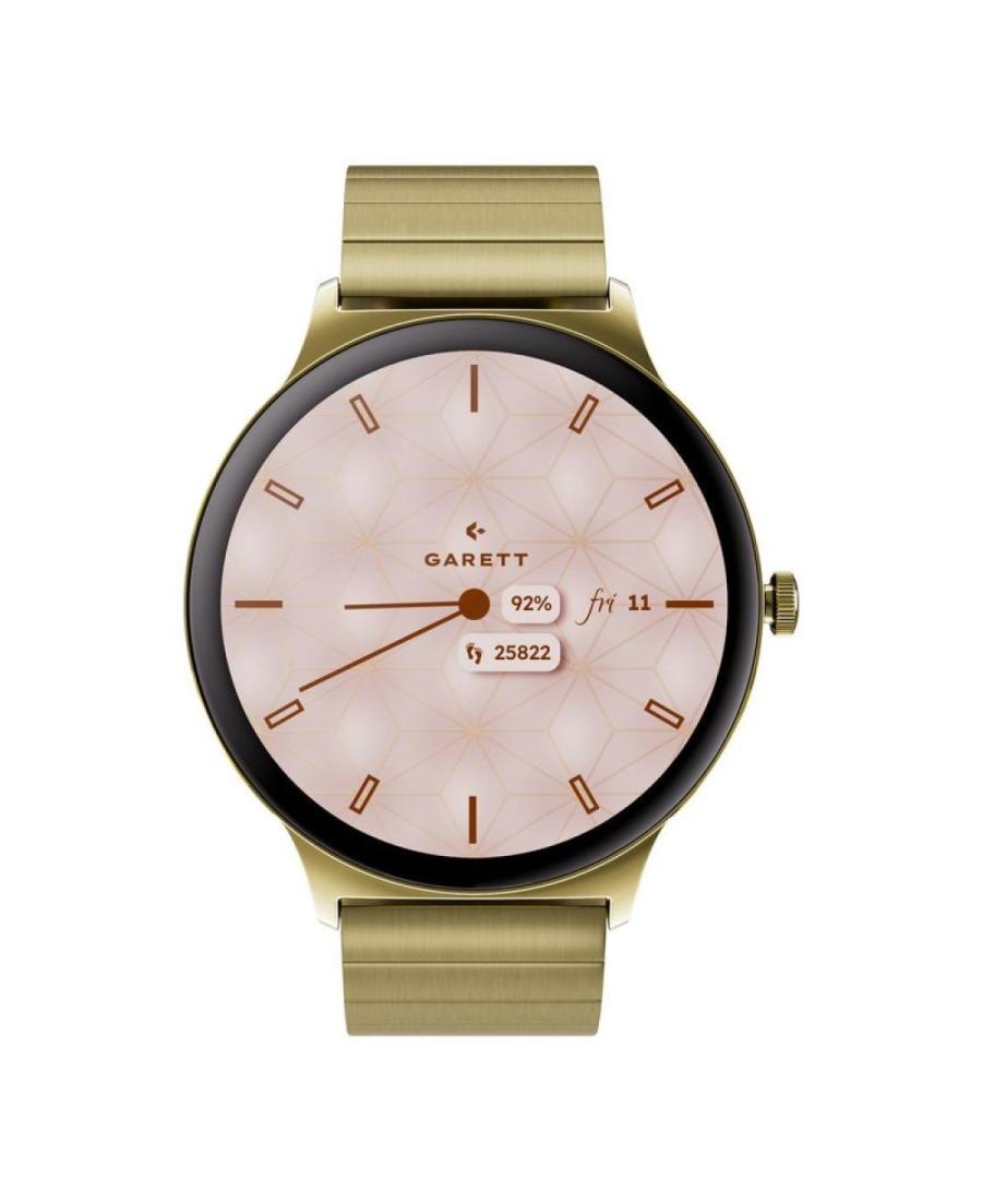 Чоловічий Спортивний Фешн Смарт Наручний Годинник GARETT Verona 2 Glow Gold Solid steel