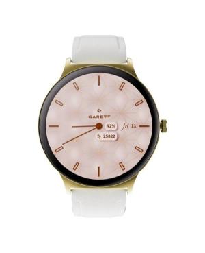 Men Fashion Sports Functional Smart watch Quartz Digital Watch GARETT Verona 2 Glow Gold Solid steel Černá Dial 43mm image 3