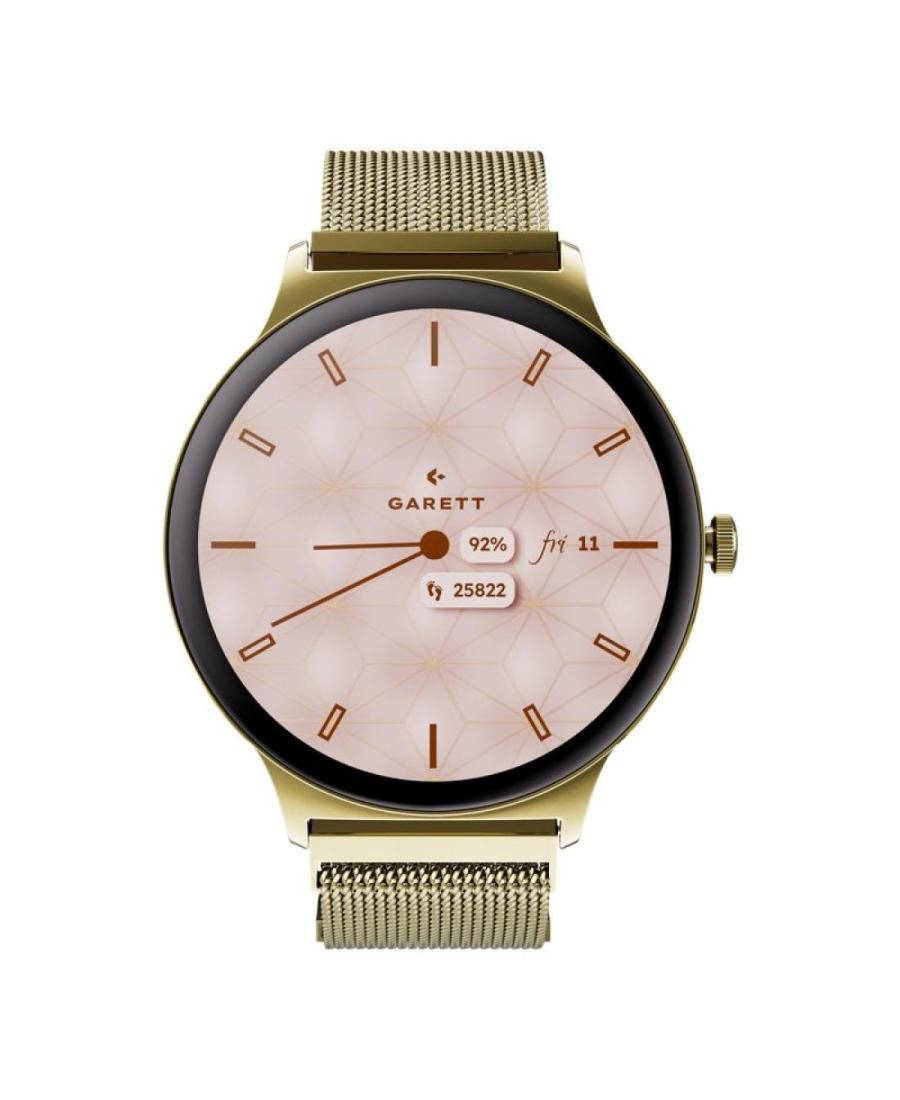 Мужские Спортивные Fashion Умные часы Наручные Часы GARETT Verona 2 Glow Gold Mesh steel