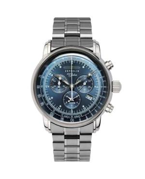 Men Quartz Analog Watch Chronograph ZEPPELIN 7680MB-3 Weiß Dial 42mm