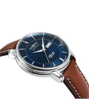Mężczyźni automatyczny analogowe Zegarek ZEPPELIN 8466-3 Niebieska Wybierz 40mm image 3