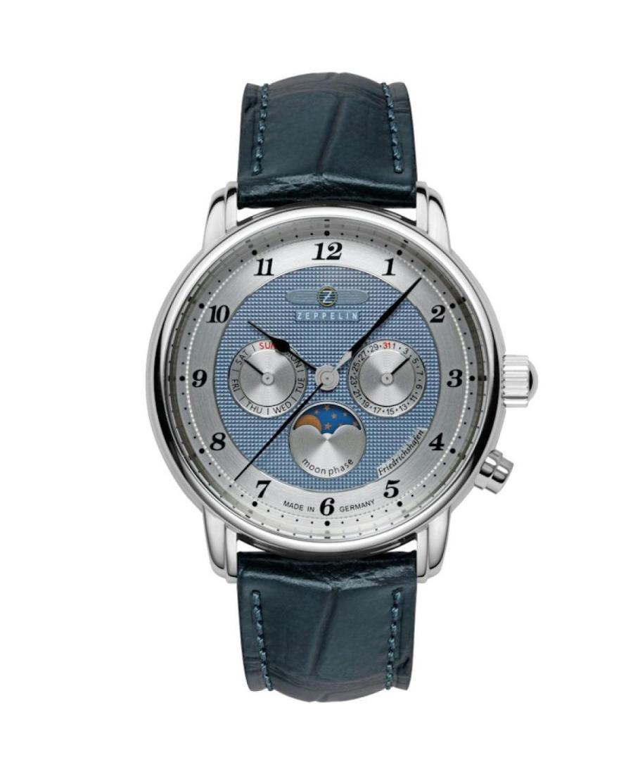 Men Quartz Watch ZEPPELIN 8536-3 Silver Dial 42mm