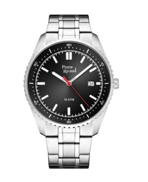 Mężczyźni Classic Analog kwarcowy Zegarek PIERRE RICAUD Czarny Wybierz 42mm P6052.Y116Q