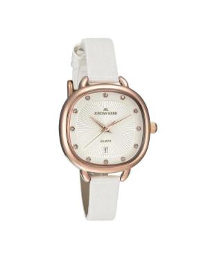 Kobiety Moda klasyczny kwarcowy analogowe Zegarek JORDAN KERR P9007/IPRG/WHITE Biały Wybierz 30mm