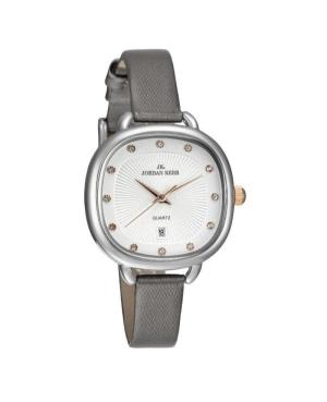 Женские Fashion Классические Кварцевые Аналоговый Часы JORDAN KERR P9007/IPS/GRAY Белый Циферблат 30mm