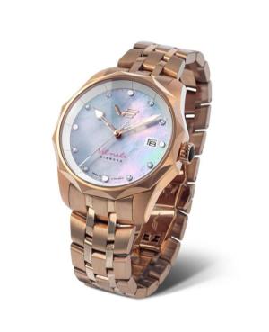 Fashion Sports Eco-Drive Analog Watch VOSTOK EUROPE VS42-125B754BRRG-SLBD Silver color Dial