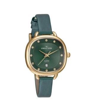 Women Classic Fashion Quartz Analog Watch JORDAN KERR P9007/IPG/GREEN Green Dial 30mm