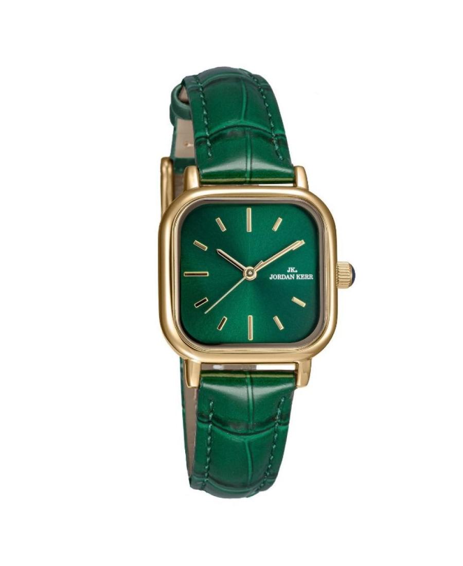 Kobiety Moda klasyczny kwarcowy analogowe Zegarek JORDAN KERR P9001/IPG/GREEN Zielony Wybierz 26mm
