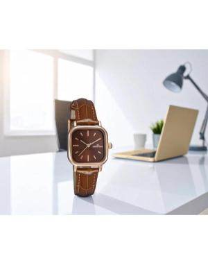 Женские Fashion Классические Кварцевые Аналоговый Часы JORDAN KERR P9001/IPRG/BROWN Коричневый Циферблат 26mm изображение 1