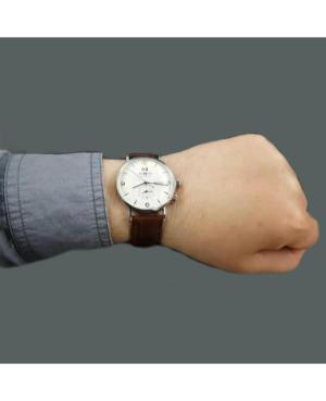Men Klassisch Quartz Analog Watch ZEPPELIN 8044-5 Silver Dial 41mm image 1