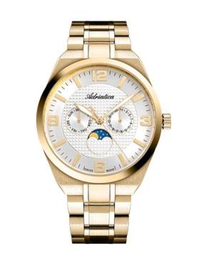 Vyriškas Classic Analog Swiss Kvarcinis Watch ADRIATICA Sidabras Dial 41mm A8343.1153QF