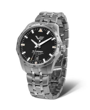 Mężczyźni sportowy automatyczny analogowe Zegarek VOSTOK EUROPE NH35-125A747BRWH Czarny Wybierz