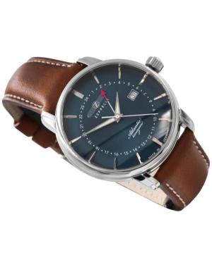 Men Classic Quartz Analog Watch ZEPPELIN 8442-3 Blue Dial 40mm image 3
