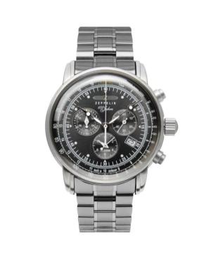 Mężczyźni kwarcowy analogowe Zegarek Chronograf ZEPPELIN 7680MB-2 Kolor srebrny Wybierz 42mm