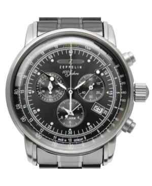 Mężczyźni kwarcowy analogowe Zegarek Chronograf ZEPPELIN 7680MB-2 Kolor srebrny Wybierz 42mm image 4