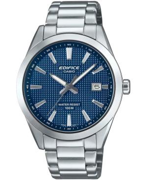 Men Klasické Japan Quartz Analog Watch CASIO EFV-160D-2AVEF Modrá Dial 40mm