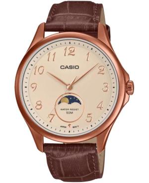 Men Klassisch Japan Quartz Analog Watch CASIO MTP-M110RL-5AVER Golden Dial 42.5mm