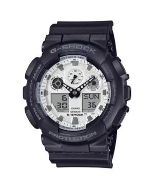 Vyriškas Su funkcijomis Sportinis Diver Japoniškas Kvarcinis Rodyklinis Watch Timer CASIO GA-100WD-1AER G-Shock Balta Dial 51mm