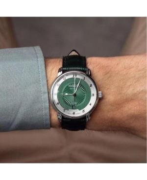 Men Classic Automatic Analog Watch ZEPPELIN 8556-2 Green Dial 40mm image 4