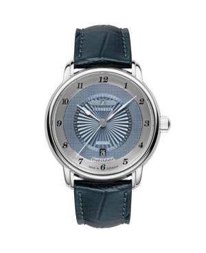 Men Classic Automatic Analog Watch ZEPPELIN 8556-3 Silver color Dial 40mm