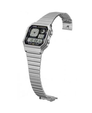 Men Functional Japan Quartz Digital Watch Timer CASIO A130WE-1AEF Silver color Dial image 4