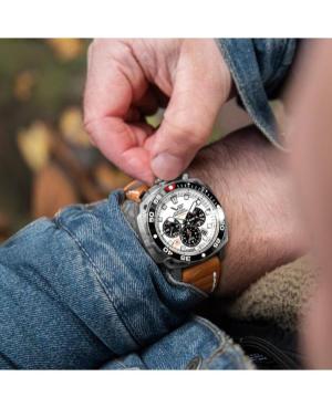 Men Sports Diver Quartz Analog Watch Chronograph VOSTOK EUROPE VK67-650A722BRWH-LEBW Weiß Dial 49.5mm image 7