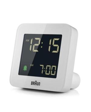 copy of Braun BC09B Digital Alarm Clock, white Plastic White image 1