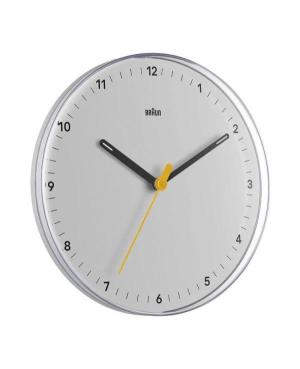 Braun BC26W analogue wall clock Black Plastic White image 2