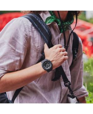 Мужские Спортивные Многофункциональные Японские Кварцевые Аналоговый Часы Будильник CASIO PRJ-B001-1ER Черный Циферблат 46mm изображение 5