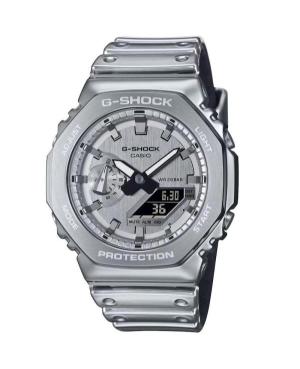 Men Sports Functional Diver Japan Quartz Digital Watch Timer CASIO GM-2100YM-8AER G-Shock Silver Dial