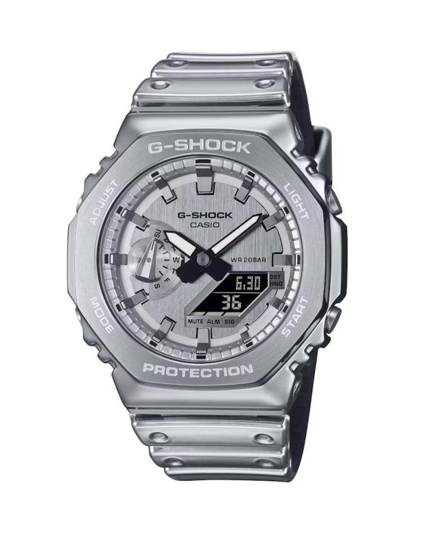 Men Sports Functional Diver Japan Quartz Digital Watch Timer CASIO GM-2100YM-8AER G-Shock Silver Dial