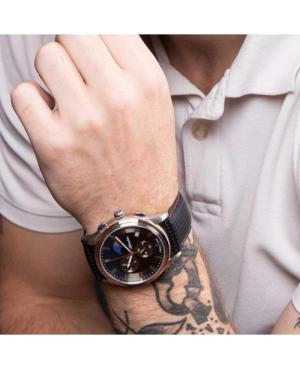 Men Classic Analog Klassisch Swiss Quartz Watch Chronograph ADRIATICA Schwarz Dial 46mm A8282.R214CH image 3