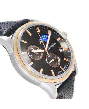 Men Classic Analog Swiss Quartz Watch Chronograph ADRIATICA Black Dial A8282.R214CH image 5