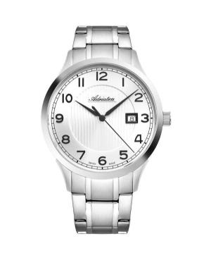 Men Classic Analog Klassisch Swiss Quartz Watch ADRIATICA Silver Dial 42mm A8316.5123Q