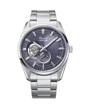 Men Klasické Japan Automatic Analog Watch Skeleton ORIENT RA-AR0012N30B Silver color Dial 41mm