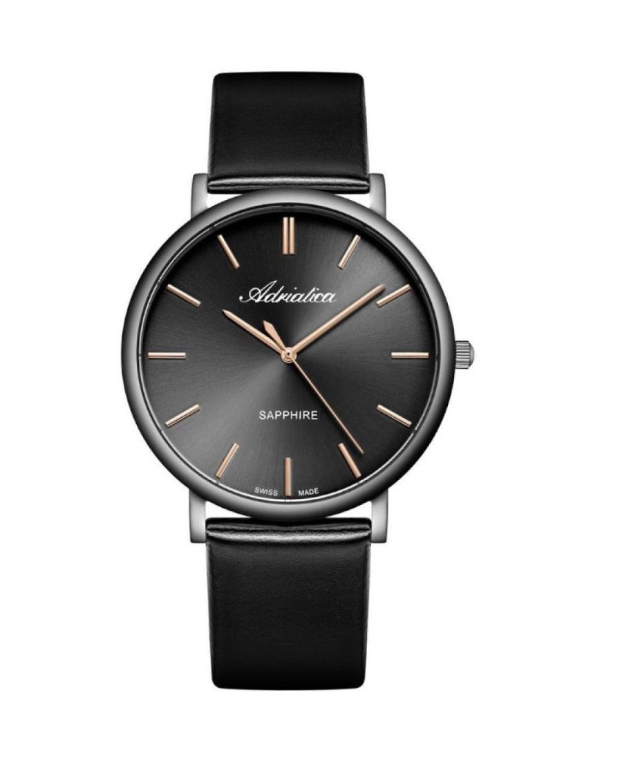 Mężczyźni Classic Analog klasyczny Szwajcar kwarcowy Zegarek ADRIATICA Czarny Wybierz 40mm A8338.S2R6Q