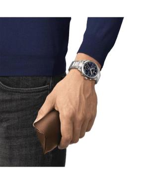 Men Klassisch Swiss Quartz Analog Watch Chronograph TISSOT T150.417.11.041.00 Blau Dial 40mm image 2