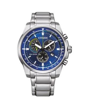 Men Classic Japan Eco-Drive Analog Watch CITIZEN AT1190-87L Blue Dial 42mm
