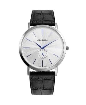 Men Classic Analog Swiss Quartz Watch ADRIATICA Silver Dial A1113.52B3Q image 1