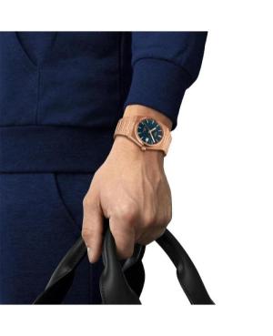 Men Classic Luxury Swiss Automatic Analog Watch TISSOT T137.407.33.041.00 Blue Dial 40mm image 2