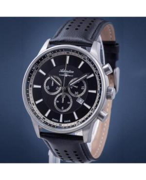 Vyriškas Classic Analog Klasikinis Swiss Kvarcinis Watch Chronograph ADRIATICA Juodas Dial 46mm A8281.4214CHI image 7