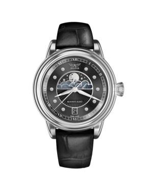 Women Classic Swiss Quartz Analog Watch AVIATOR V.1.33.0.381.4 Black Dial 36mm